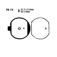 Brake pads std ebc FA073