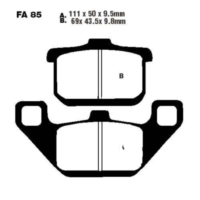 Brake pads sintered hh ebc FA085HH