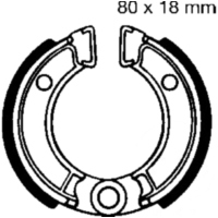 Brake shoes inc springs ebc H301