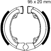 Brake shoes inc springs ebc H302