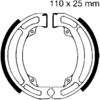 Brake shoes inc springs ebc S604