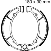 Brake shoes inc springs ebc Y514