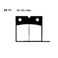Brake pads std ebc FA077