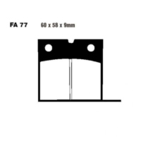Bremsbeläge Bremsklotz Standard EBC FA077