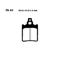 Brake pads std ebc FA060