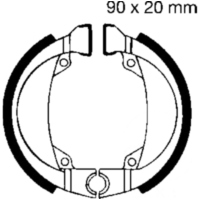 Bremsbacken ohne Feder EBC H335