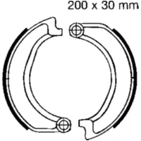 Brake shoes exc springs ebc 864