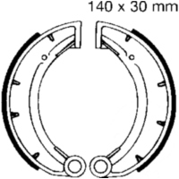 Bremsbacken ohne Feder EBC 979