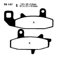 Brake pads sintered r ebc FA147R