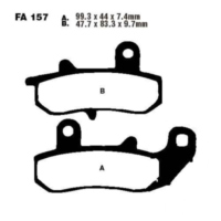Brake pads std ebc FA157