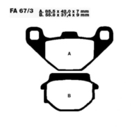 Brake pads std ebc FA0673