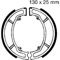 Brake shoes inc springs ebc H350