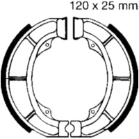 Brake shoes inc springs ebc S624