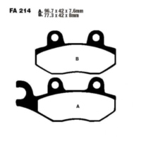 Brake pads std ebc FA214