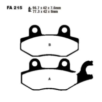 Brake pads std ebc FA215