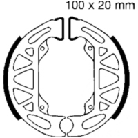 Bremsbacken mit Feder EBC 806