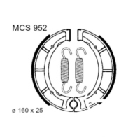 Brake shoes inc springs trw MCS952