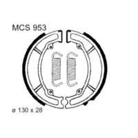 Brake shoes inc springs trw MCS953