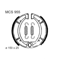 Brake shoes inc springs trw MCS955