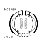 Brake shoes inc springs trw MCS828