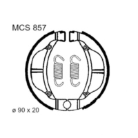 Brake shoes inc springs trw MCS857