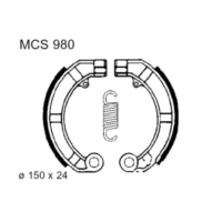 Brake shoes exc springs trw MCS980