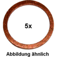 Copper sealing washer 6x10x1