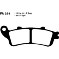 Brake pads carbon sco ebc SFAC281