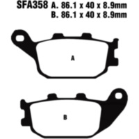 Brake pad standard scooter ebc SFA358