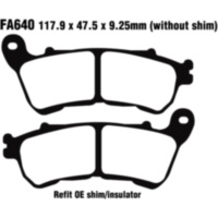 Brake pads sintered hh ebc FA640HH