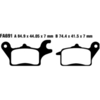 Brake pads standard ebc FA691