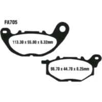 Brake pads carbon sco ebc SFAC705