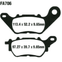 Bremsbeläge Bremsklotz Standard Scooter EBC SFA706