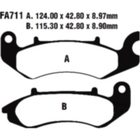 Brake pads standard ebc FA711