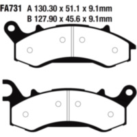 Bremsbeläge Bremsklotz Standard EBC FA731TT