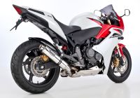 Supersport slip on exhaust - silver for: HONDA CB600 Hornet PC41, CBR600F PC41