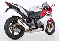 Rac 1 Slip on Ersatzdämpfer - silber Auspuff für: HONDA CB600 Hornet PC41, CBR600F PC41