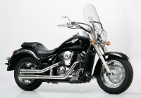 Double Groove complete exhaust system with cat - silver for: KAWASAKI VN 900 Custom VN900C, VN 900 Classic VN900B