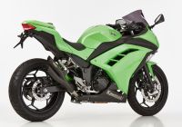 Pro 2 Slip on Ersatzdämpfer - schwarz-matt Auspuff für: KAWASAKI Ninja 300 EX300A, Z300 ER300A