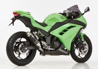 Supersport Slip on Ersatzdämpfer Super Short - schwarz Auspuff für: KAWASAKI Ninja 300 EX300A, Z300 ER300A