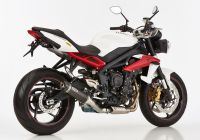 Street GP Slip on Ersatzdämpfer Super Short Auspuff für: TRIUMPH Street Triple RX L67LR, Street Triple R L67LR