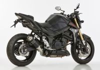 Supersport Slip on Ersatzdämpfer Super Short - schwarz Auspuff für: SUZUKI GSR 750 C5
