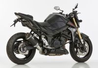 DSX-10 Slip on Ersatzdämpfer Super Short - schwarz-matt Auspuff für: SUZUKI GSR 750 C5