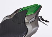 Seat cover - white/green for: KAWASAKI Z1000 ZRT00F