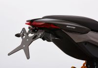 Kennzeichenhalter - schwarz Nummernschildhalter für: DUCATI Hyperstrada 821 B2/B3, Hypermotard 939 BA