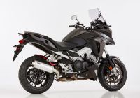 Rac 1 slip on exhaust - silver for: HONDA VFR800X Crossrunner RC80, VFR800F RC79