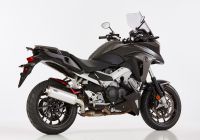 Rac 1 Slip on Ersatzdämpfer - silber Auspuff für: HONDA VFR800X Crossrunner RC94, VFR800F RC93