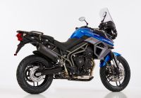 DSX-10 slip on exhaust - matt black for: TRIUMPH Tiger 800 XCx C301, Tiger 800 XC C301