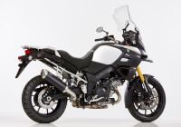 DSX-5 Slip on Ersatzdämpfer - schwarz Auspuff für: SUZUKI DL 1000 V-Strom XT WDD0, DL 1000 V-Strom WDD0