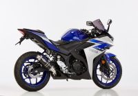 Supersport Slip on Ersatzdämpfer Super Short - schwarz Auspuff für: YAMAHA MT-03 RH07, MT-03 RH12